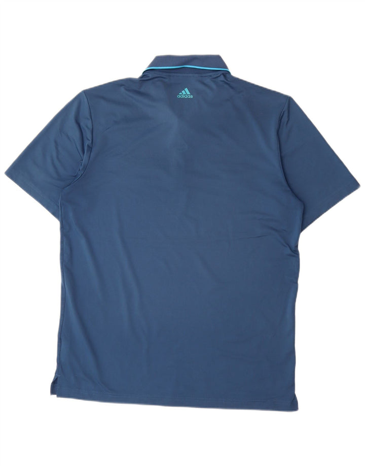 Adidas Herren Poloshirt Medium Marineblau gestreift Polyester