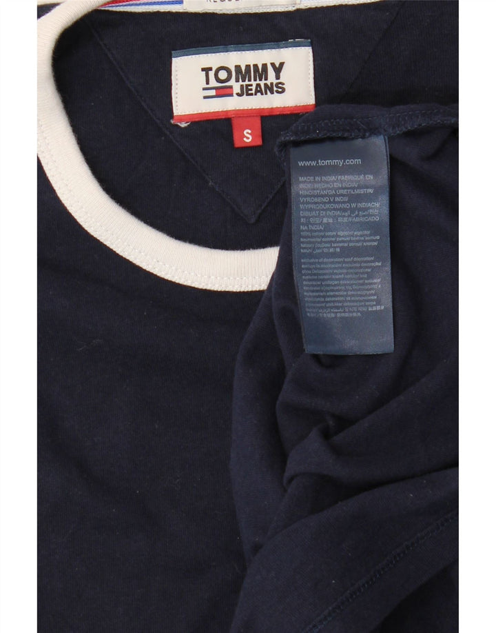 Tommy Hilfiger Herren-T-Shirt mit normaler Passform, klein, marineblau, Baumwolle