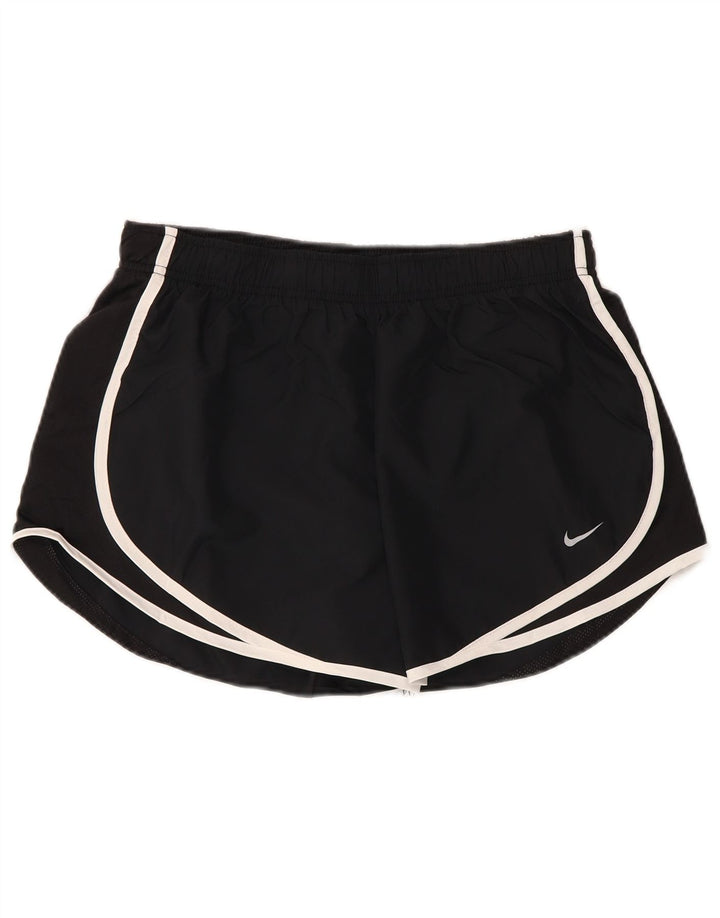 NIKE Damen Sportshorts UK 14 Large Schwarz Polyester