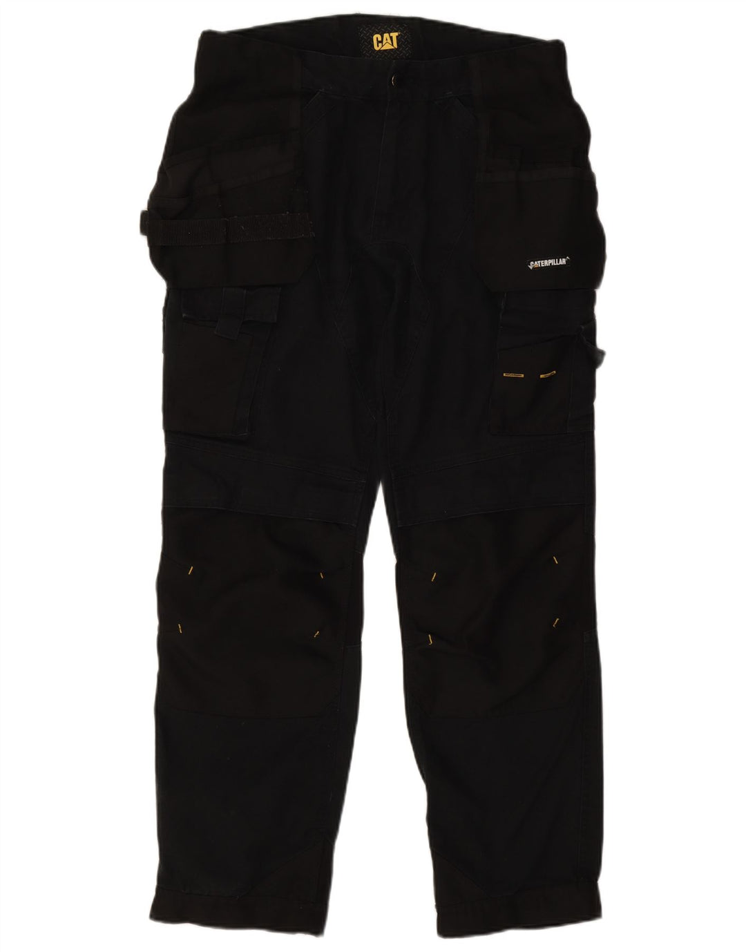 CAT Gerade Cargohose für Herren, W32, L29, schwarze Baumwolle