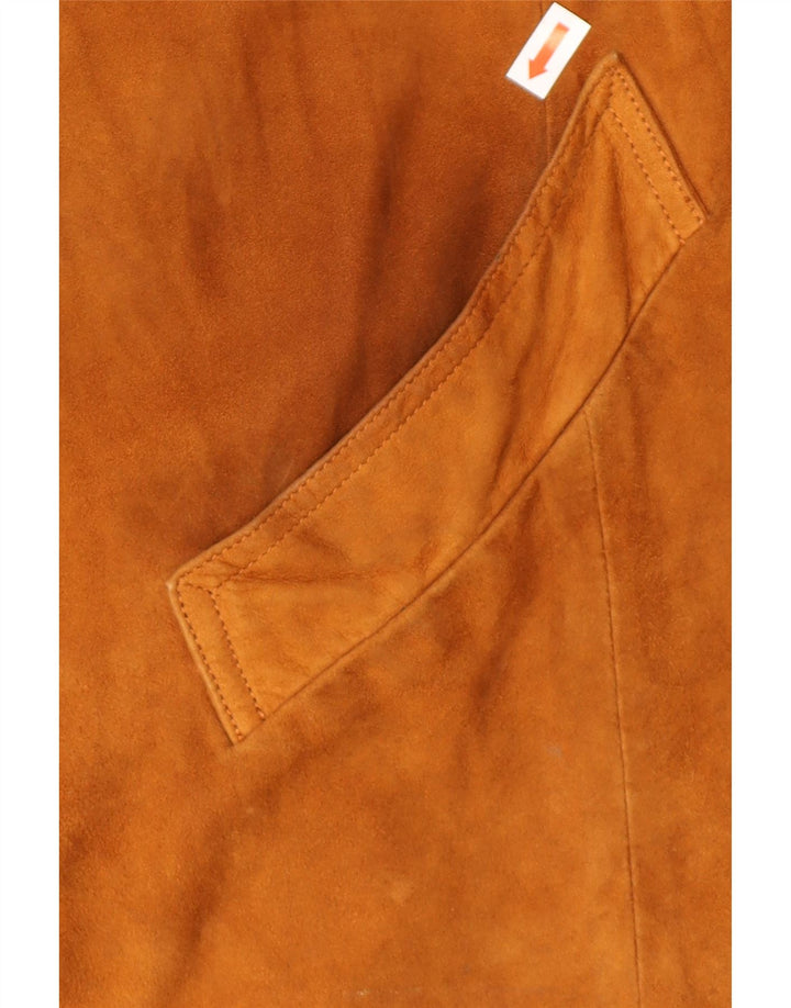 Vintage Herren Wildlederjacke UK 40 Großes braunes Leder