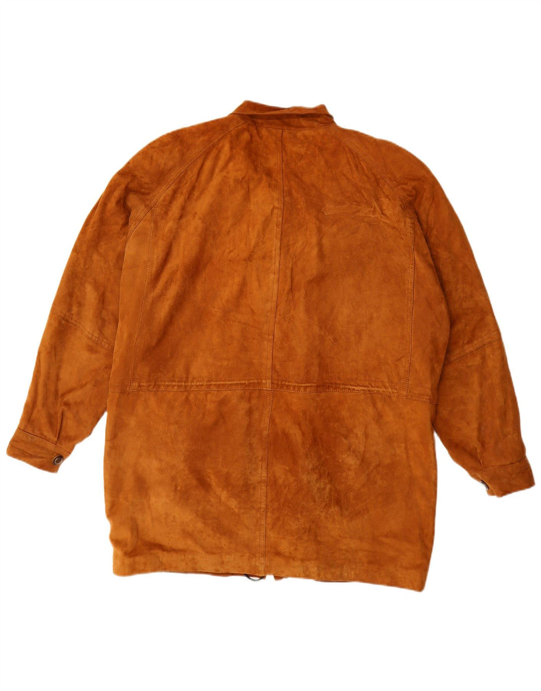 Vintage Damen Wildledermantel UK 16 Groß Braun