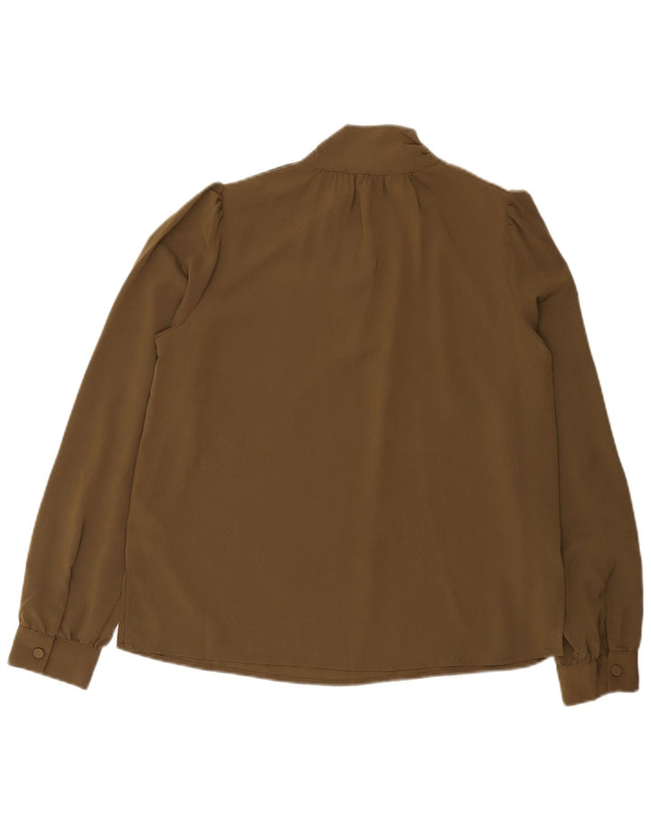French Connection Damen-Blusenoberteil mit lockerer Passform, UK 10, Größe S, Khaki, Polyester