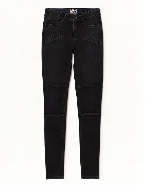 Superdry Damen Standard Super Skinny Jeans W25 L32 Marineblau Baumwolle