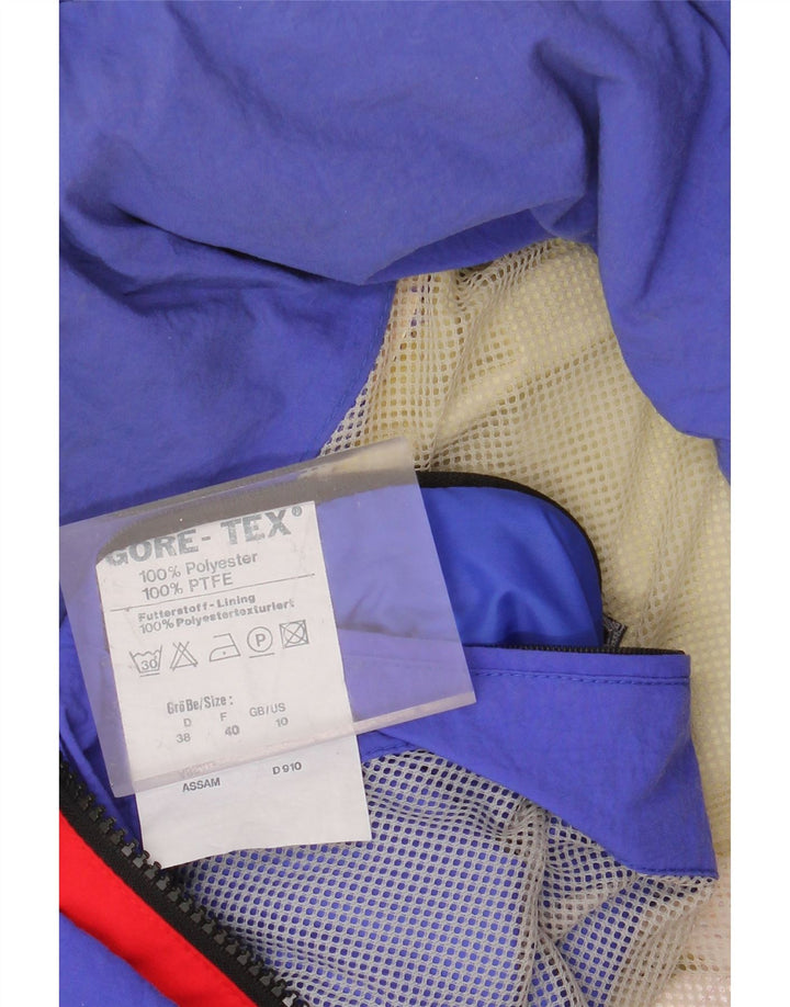 SCHOFFEL Damen Übergroßer Regenmantel UK 10 Small Red Colourblock Polyester