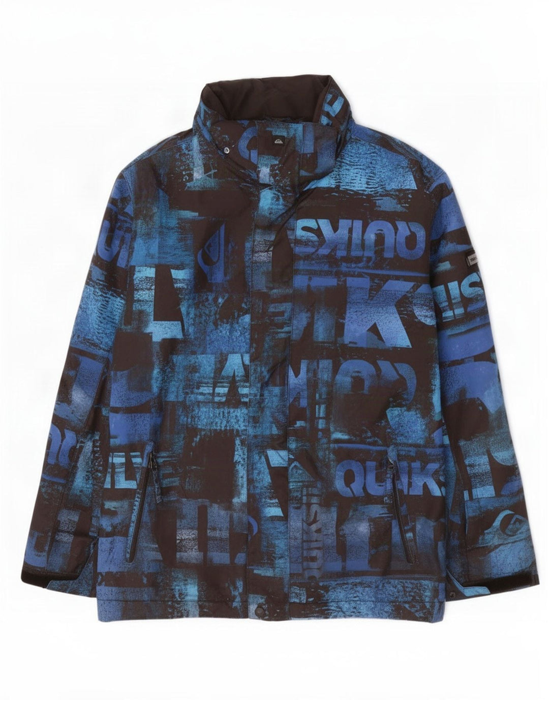 Quiksilver Jungen Skijacke mit Grafik, 13–14 Jahre, blaues Polyester