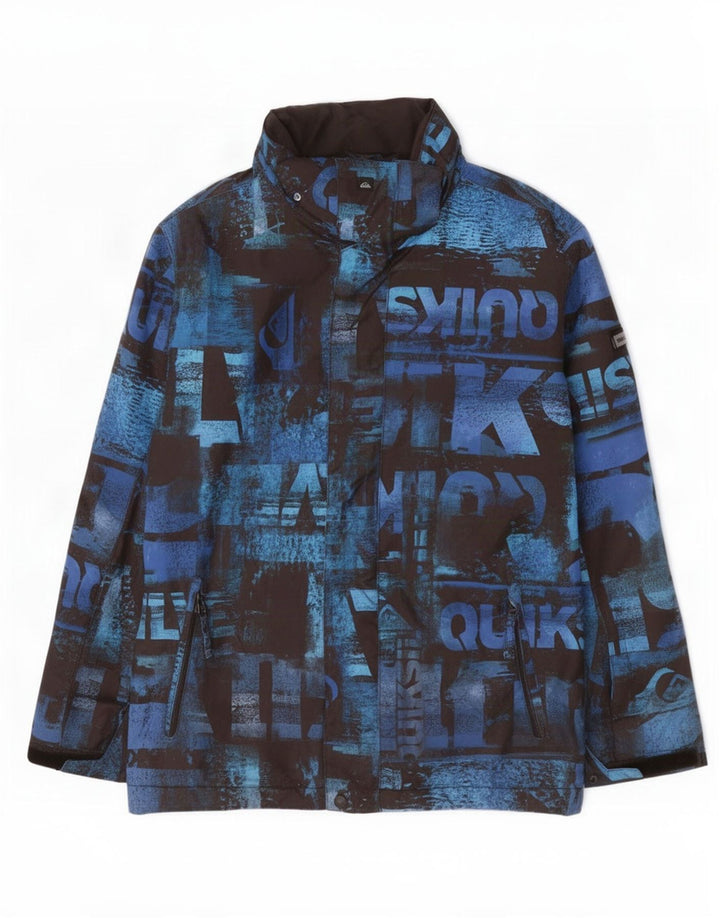 Quiksilver Jungen Skijacke mit Grafik, 13–14 Jahre, blaues Polyester