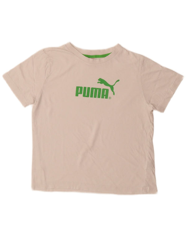 Puma Jungen T-Shirt mit Grafik, 11–12 Jahre, Weiß