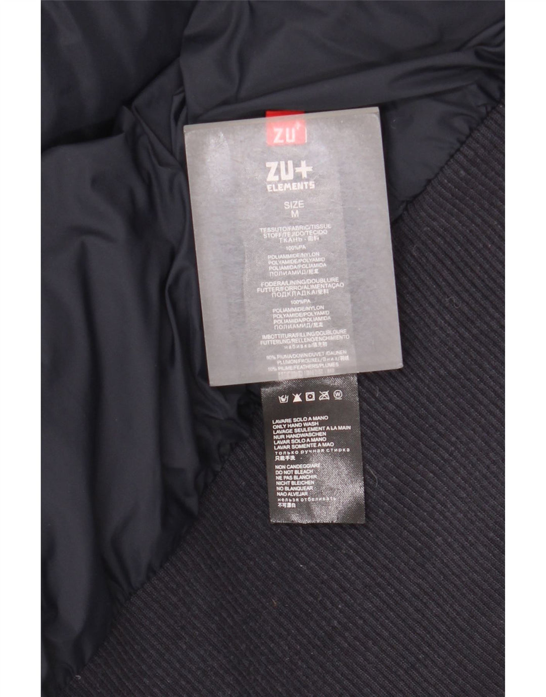 Zu Elements Wattierte Damenjacke mit Kapuze UK 12 Medium Navy Blue Polyamid