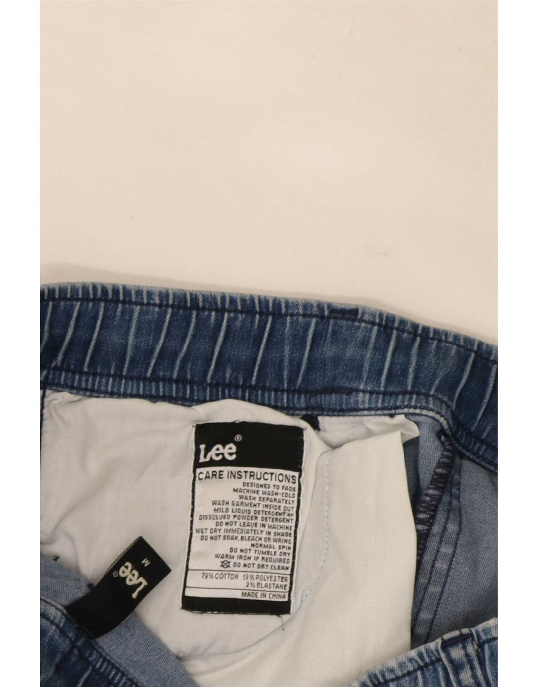 Lee Damen Joggers Slim Jeans Medium W30 L29 Blaue Baumwolle