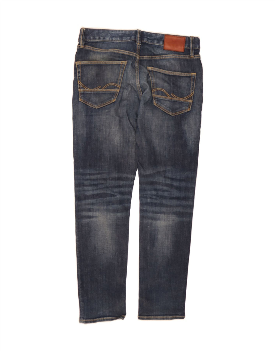 JACK & JONES Mens Ron Slim Jeans W30 L30 Navy Blue Cotton Vintage Jack & Jones and Second-Hand Jack & Jones from Messina Hembry 