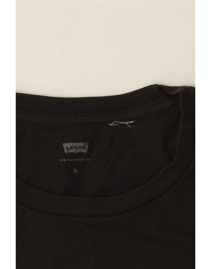 Levi's Herren T-Shirt mit Grafik, XL, Schwarz