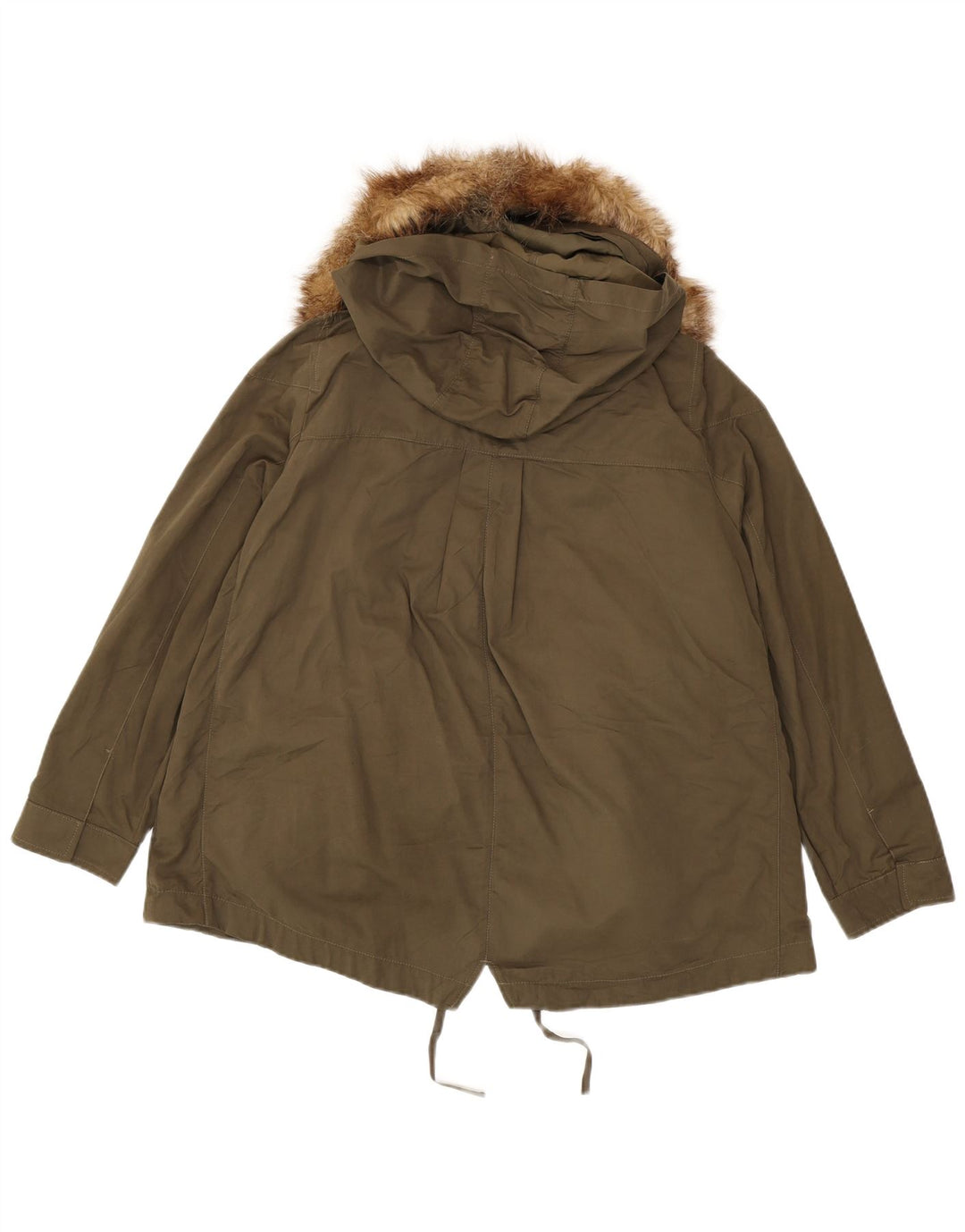 MARKS & SPENCER Damen-Parka mit Kapuze, übergroß, Gr. 14, Khaki
