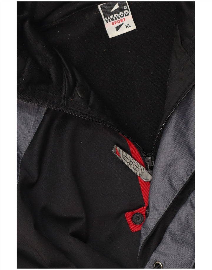 Herod Sport Herren Utility Jacke UK 42 XL Schwarz Colourblock Polyester