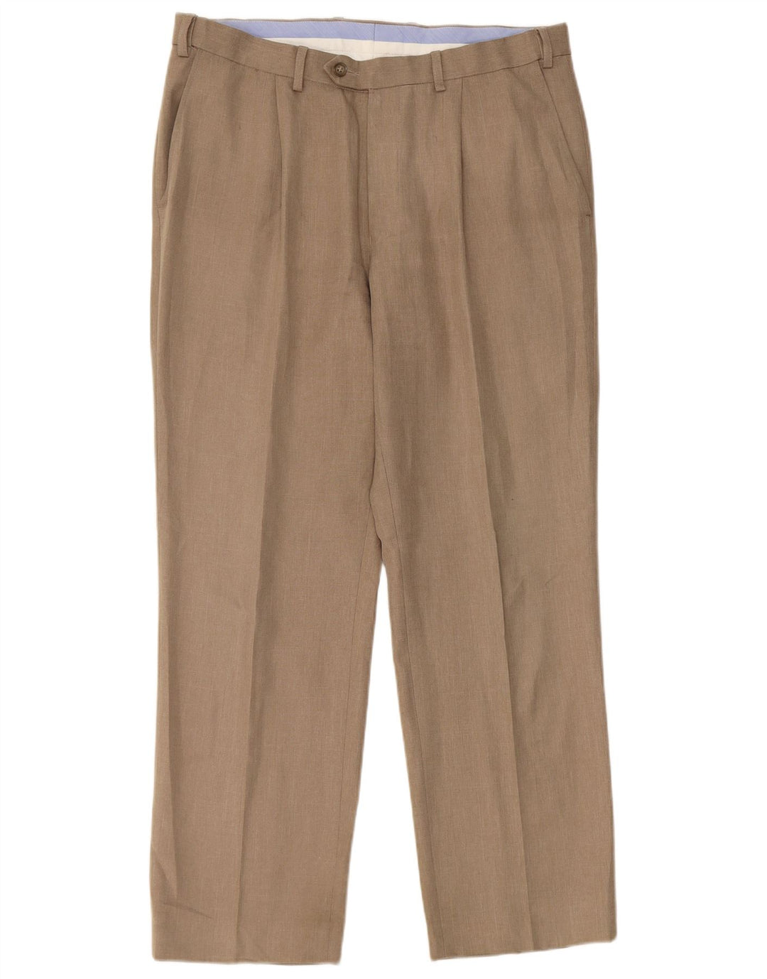 Marks & Spencer Herren-Chinohose mit normaler Passform, W34, L29, Beige, Polyester