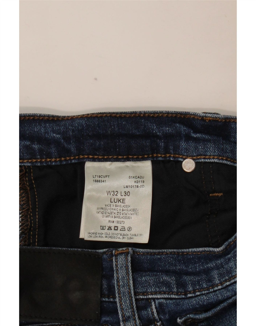 LEE Damen Luke Slim Jeans W32 L30 Blaue Baumwolle
