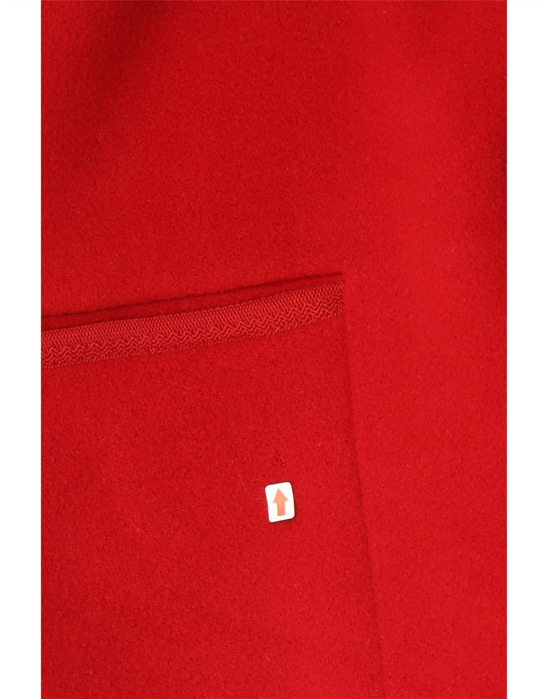 Genny Damen-Blazer mit 3 Knöpfen, übergroß, UK 10, kleine rote Wolle
