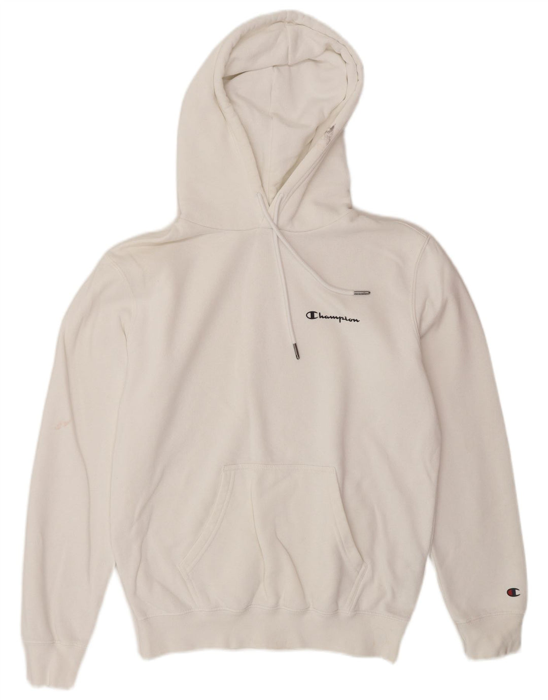 Champion Herren-Kapuzenpullover, Größe S, weiße Baumwolle