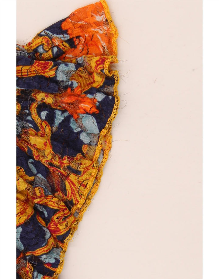 Durchsichtiges Blusenoberteil für Damen von Zara, Gr. 10, klein, mehrfarbig, mit Blumenmuster