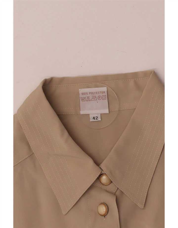 Michele Boyard Damen-Hemdbluse in Übergröße, IT 42, mittleres Khaki-Polyester