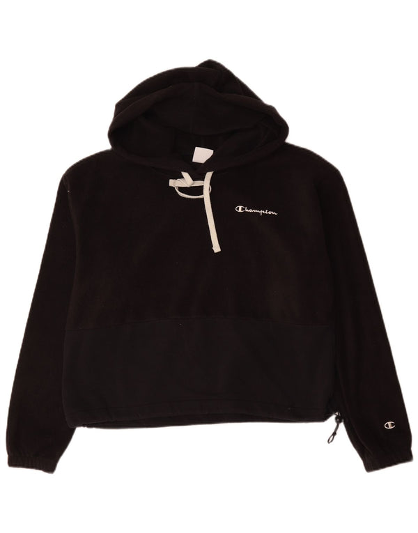Champion Damen-Fleecepullover mit Kapuze, UK 14, mittelschwarz, Polyester