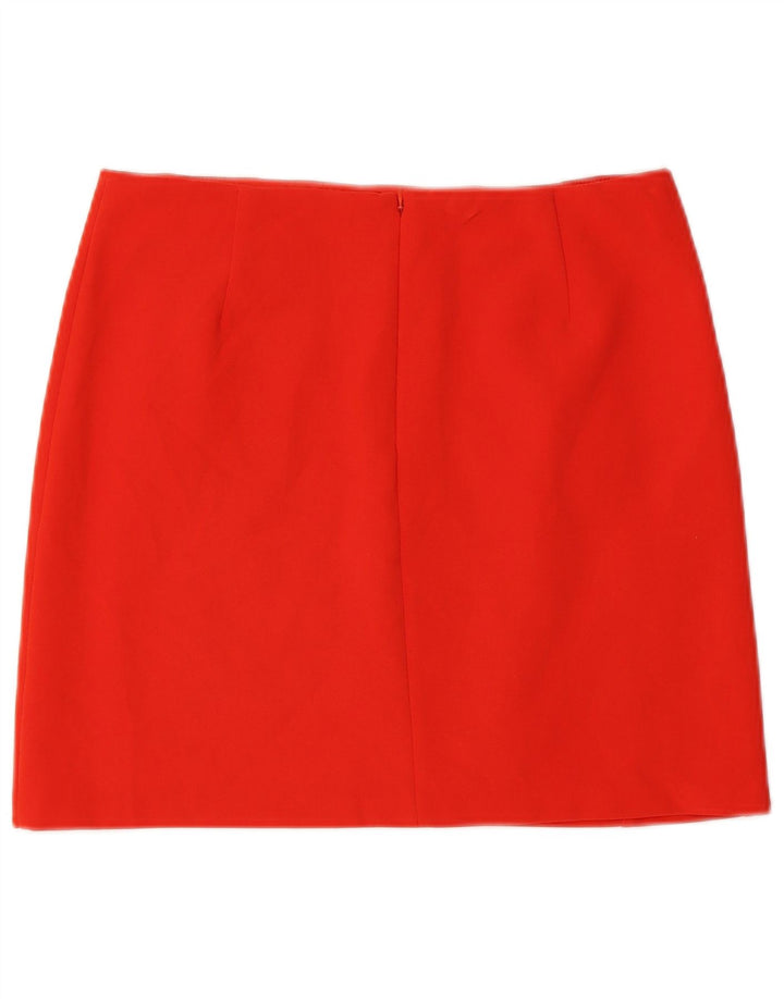 Marks & Spencer Damen Minirock UK 12 Medium W30 Rot Polyester