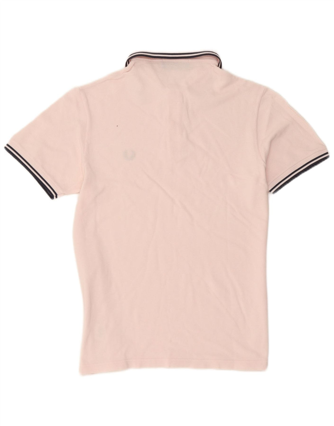 Fred Perry Herren-Poloshirt aus mittelrosa gestreifter Baumwolle