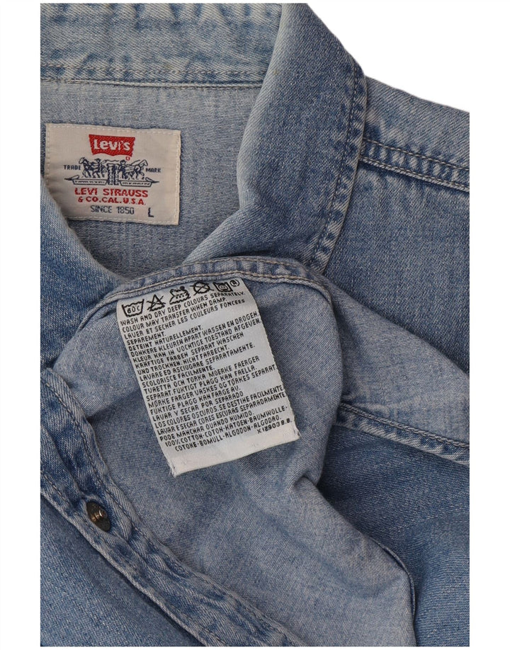 LEVI'S Herren-Jeanshemd, große blaue Baumwolle