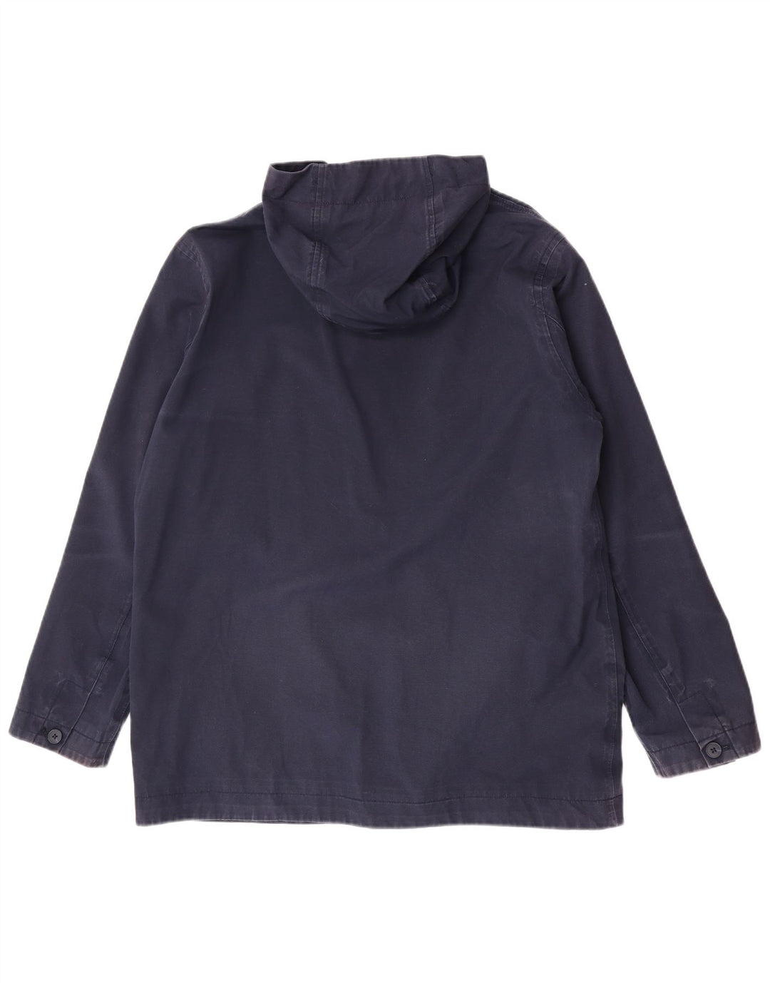 Seasalt Cornwall Herren-Utility-Jacke mit Kapuze, UK 38, mittelmarineblaue Baumwolle