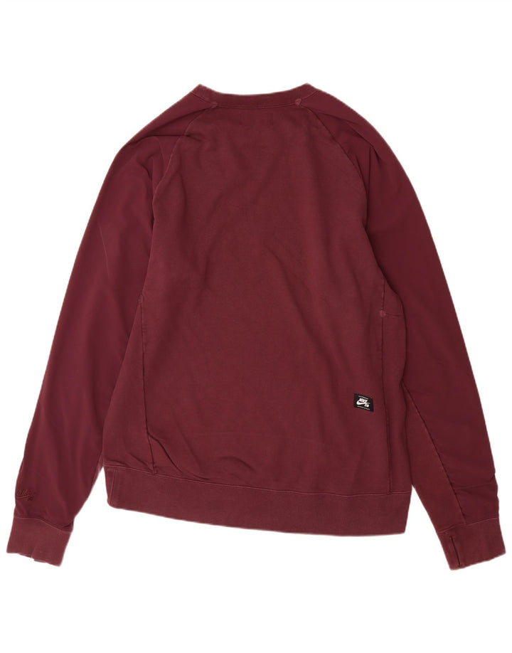 Nike Herren Sweatshirt Pullover XL Burgund Baumwolle