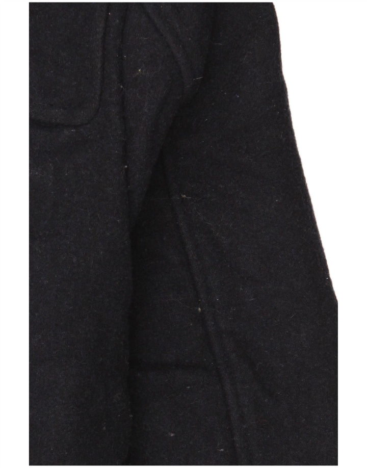 Farah Herren-Dufflecoat mit Kapuze, UK 38, mittelmarineblaue Wolle