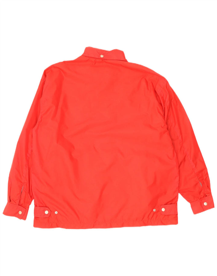 Wrangler Herren-Windbreakerjacke mit Kapuze, UK 38, Mittelrot, Polyamid