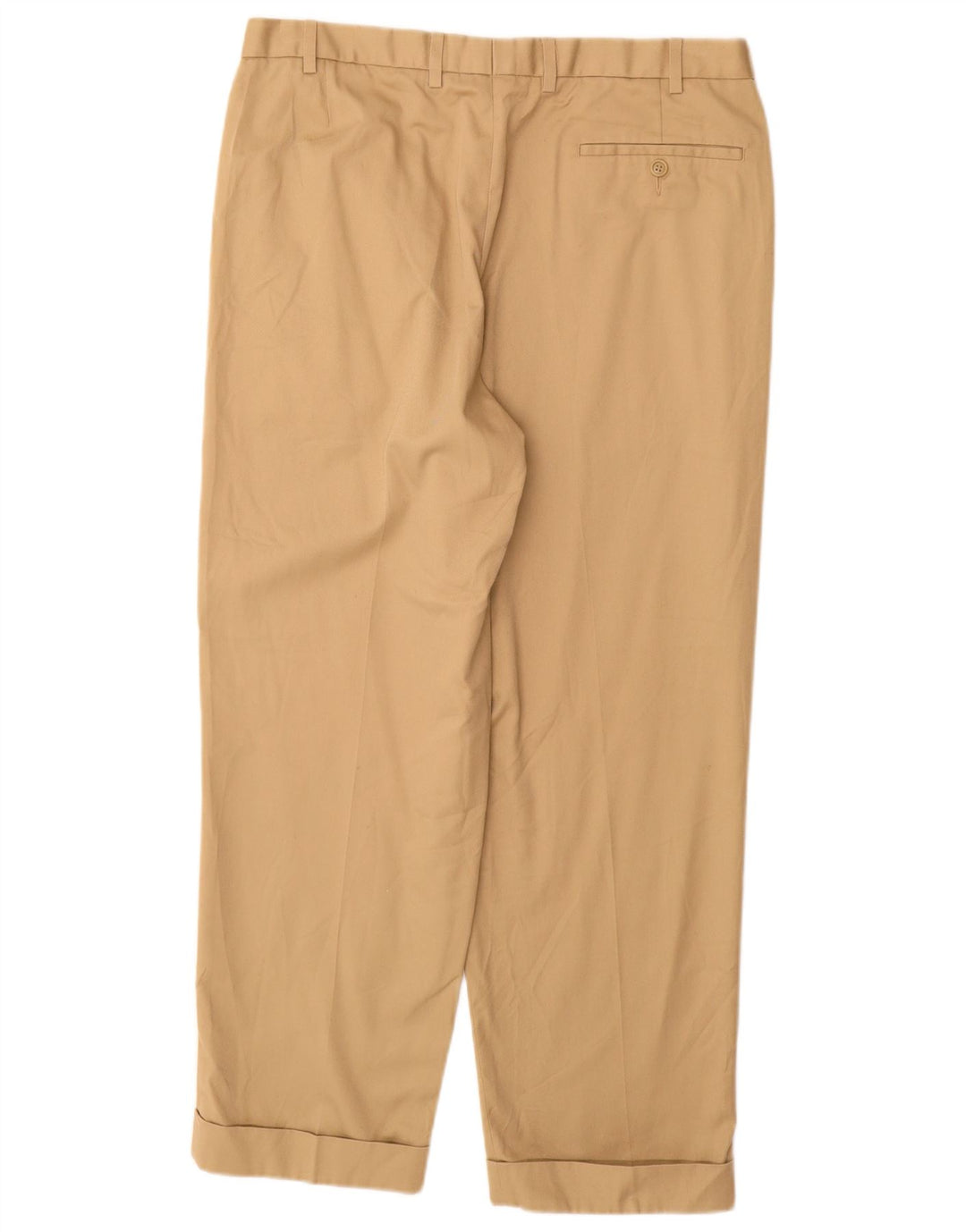 MARKS & SPENCER Herren-Anzughose mit Reißverschlüssen, W36, L29, beige, Polyester