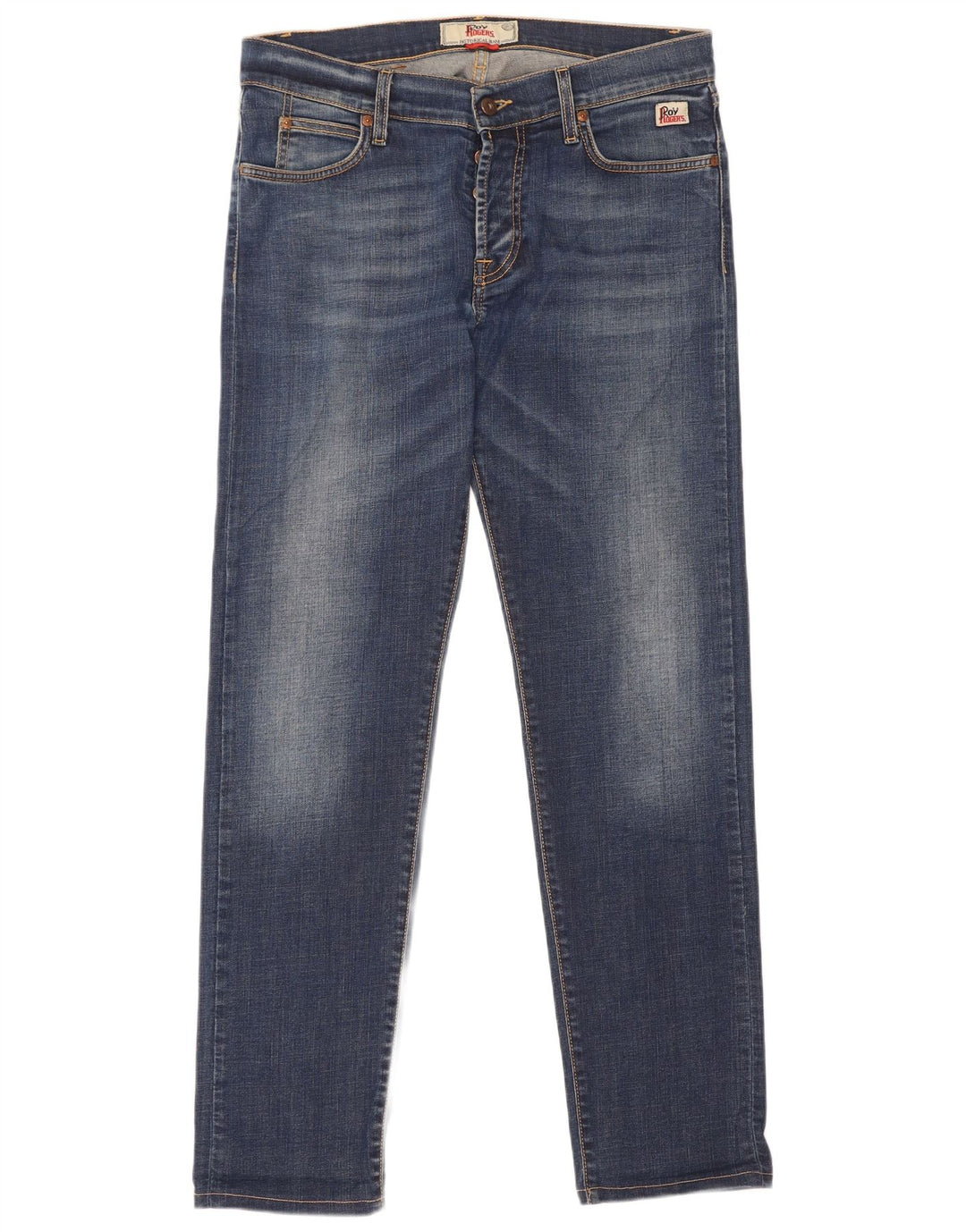 Roy Rogers Herren Slim Jeans W34 L32 Blaue Baumwolle