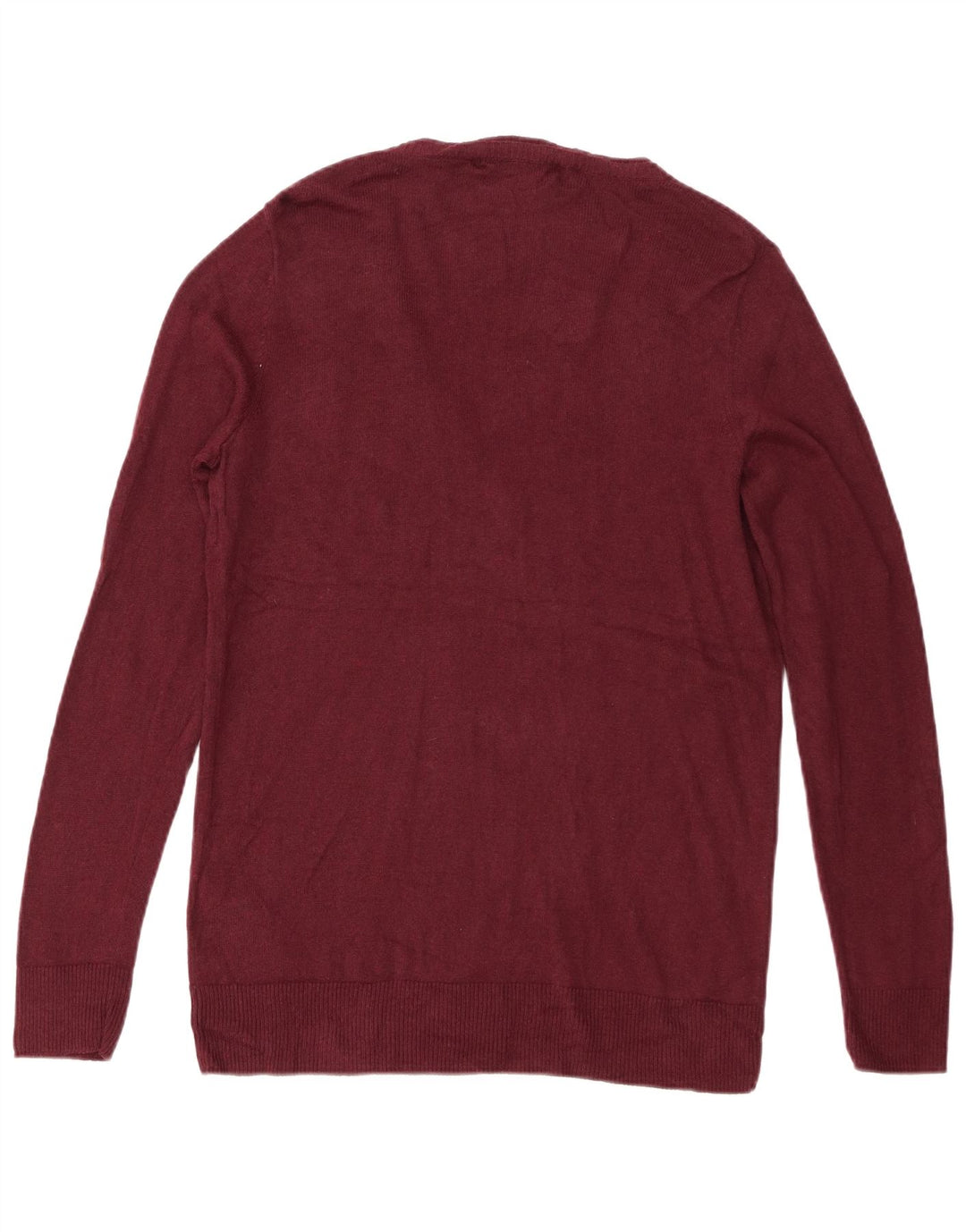 Eddie Bauer Herren-Pullover mit V-Ausschnitt, groß, burgunderrote Baumwolle