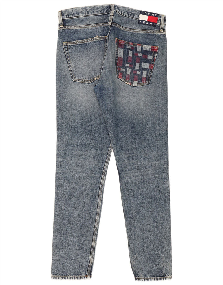 TOMMY HILFIGER Womens Modern Slim Jeans W34 L34 Blue Cotton