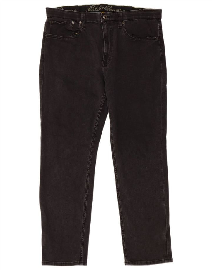 Eddie Bauer Herren Straight Jeans W38 L30 Schwarz