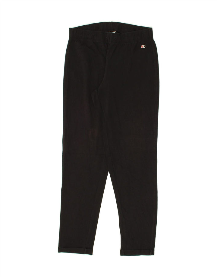 CHAMPION Womens Tracksuit Trousers UK 12 Medium  Black Vintage Champion and Second-Hand Champion from Messina Hembry 