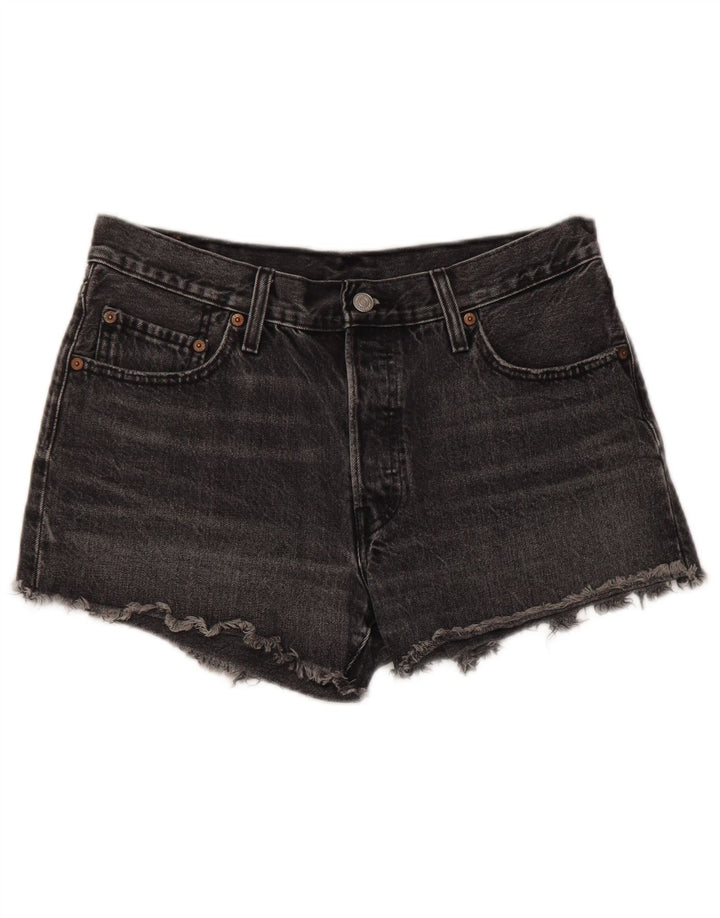 Levi's Damen 501 Denim Shorts W29 mittelgraue Baumwolle