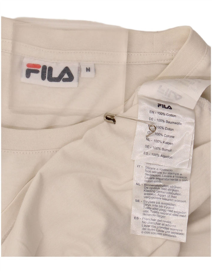 Fila Herren-T-Shirt mit Grafik, mittelweiße Baumwolle