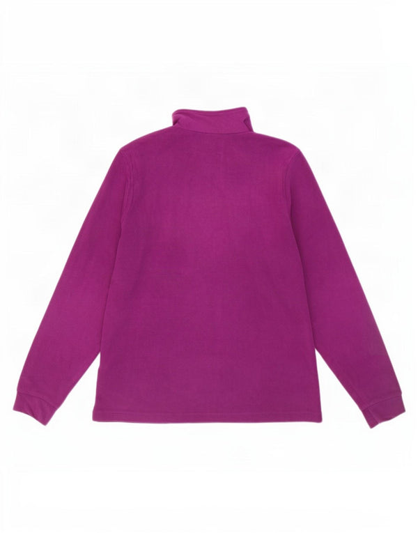Brugi Damen-Fleecepullover mit Reißverschluss am Hals, UK 16, Größe L, Lila, Polyester