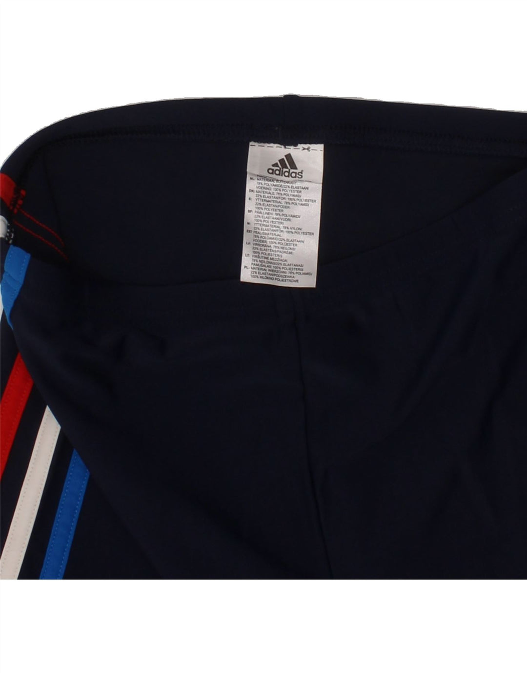ADIDAS Boys Sport Shorts 9-10 Years  Navy Blue Polyamide Vintage Adidas and Second-Hand Adidas from Messina Hembry 