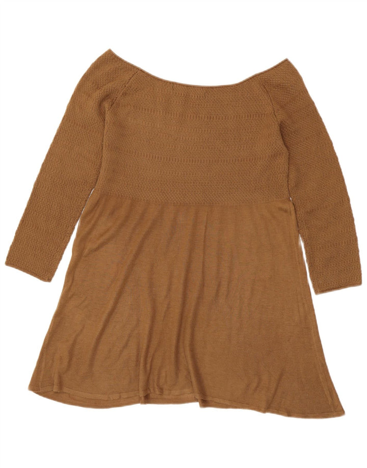 Schulterfreies Top für Damen von Zara, UK 12, Mittelbraun