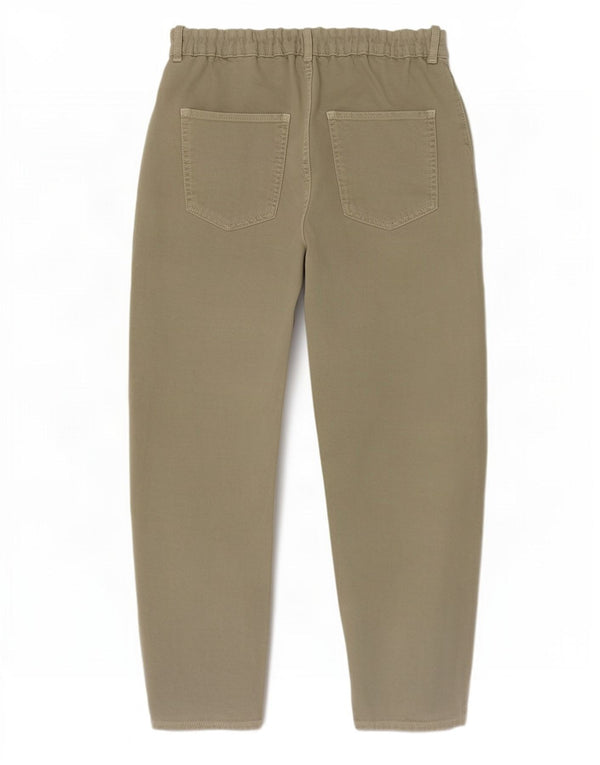 Zara Damen-Jeans, lockere Passform, hohe Taille, verkürzte Jeans, EU 42, groß, W32, L25, Khaki