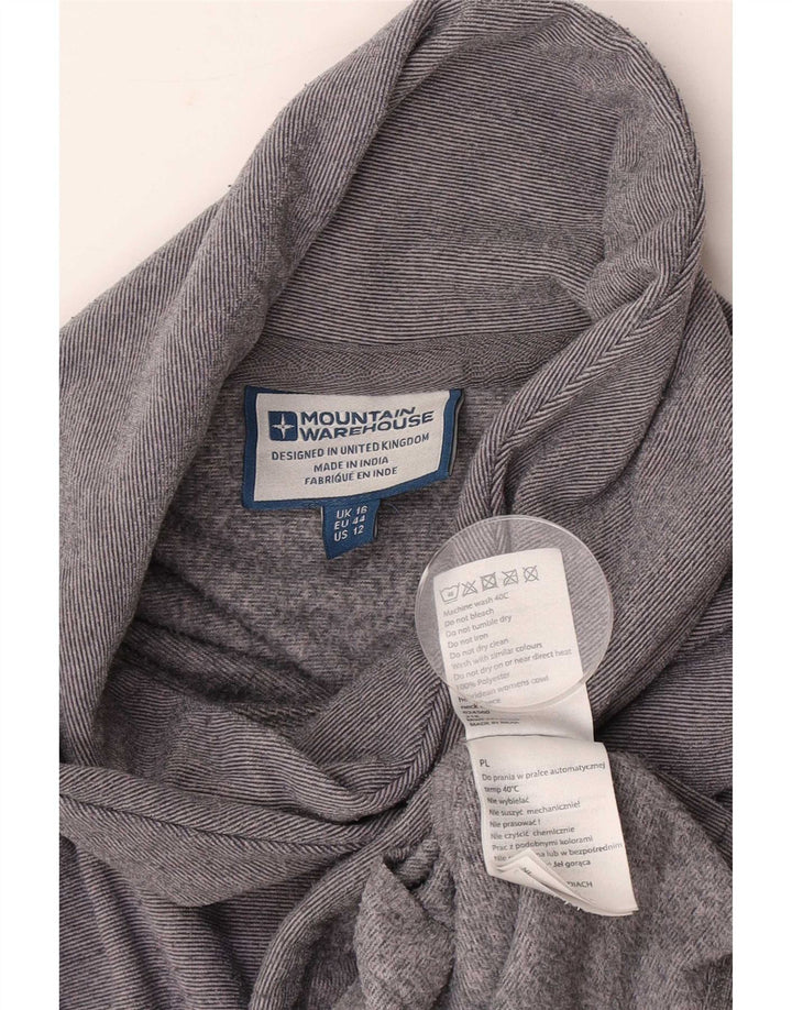 Mountain Warehouse Damen-Sweatshirt-Pullover, Gr. 42, Größe L, Grau, Nadelstreifen