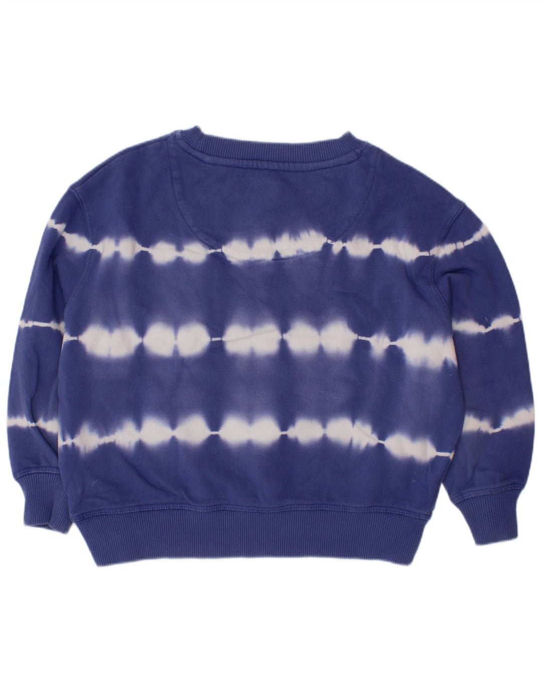 BODEN Mädchen-Sweatshirt-Pullover, 4–5 Jahre, blaue Batik-Baumwolle