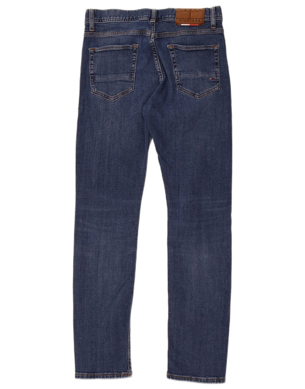 Tommy Hilfiger Herren Flex Slim Jeans W30 L30 Blaue Baumwolle