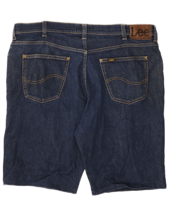 LEE Herren Brooklyn Denim Shorts W40 XL Marineblaue Baumwolle