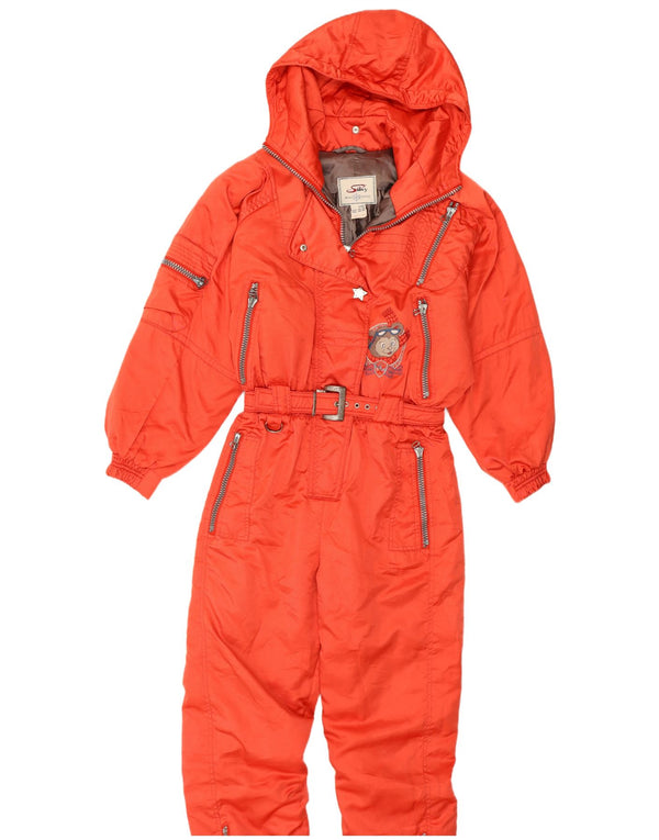Silvy Womens Loose Fit Skioverall mit Kapuze IT 44 Mittelrot Winter