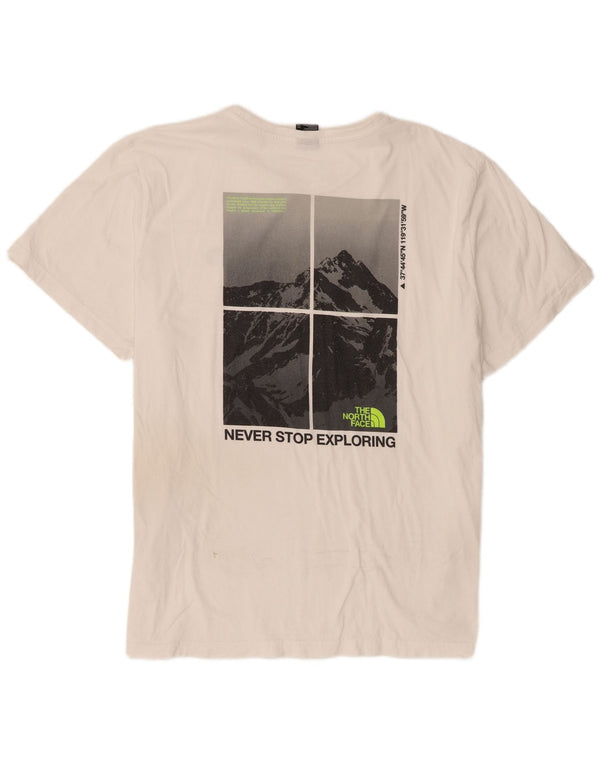 The North Face Herren-T-Shirt mit Grafik, 2XL, weiße Baumwolle